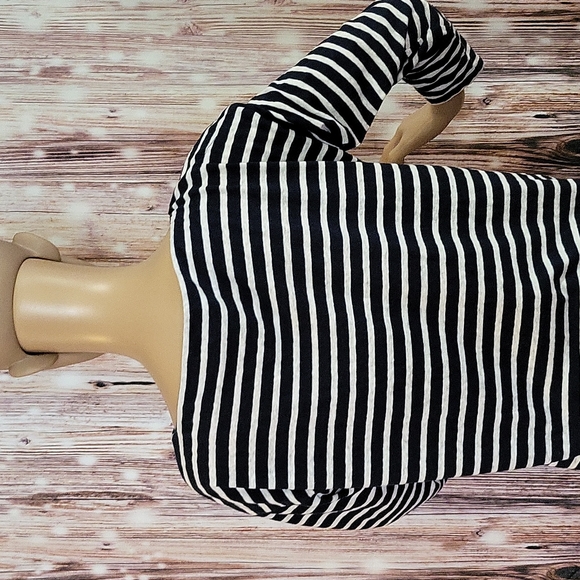 J.Crew Women's Long Sleeve White & Navy Striped Top Size S - Picture 9 of 11